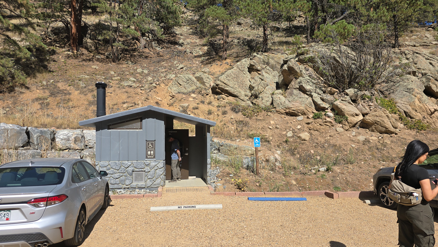Restroom near the Anne U. White Trailhead in Boulder, Colorado